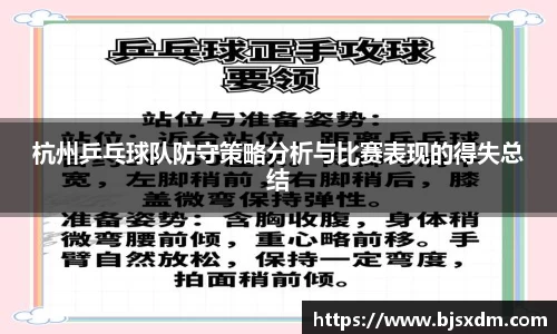杭州乒乓球队防守策略分析与比赛表现的得失总结